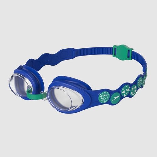 Speedo Sea Squad Spot Goggle Blue/Emerald Clear, Junior 2 - 6 Years Childrens Swimming goggle