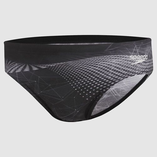 Speedo Men's Attrex 7cm Brief Swimwear - Black/USA Charcoal