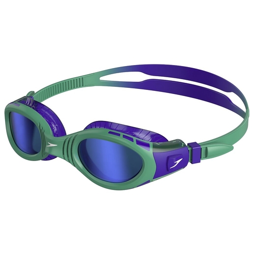 Speedo Junior Futura Biofuse Flexiseal Mirror Violet/ Emerald/ Blue  AGES  6 -14