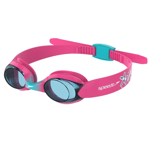Speedo Sea Squad Illusion Goggle Pink/Blue, Junior 2-6 Yrs, Childrens Swimming Goggles
