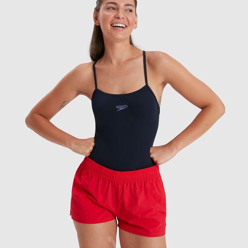 Speedo Women's Swim Shorts - Fed Red, Ladies Swim Short [Size: X Large]