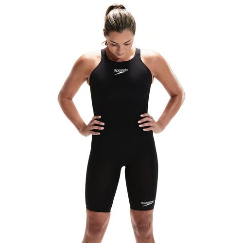 Speedo Women's Fastskin LZR Ignite Openback Kneeskin Race Suit - Black [Size: 20]