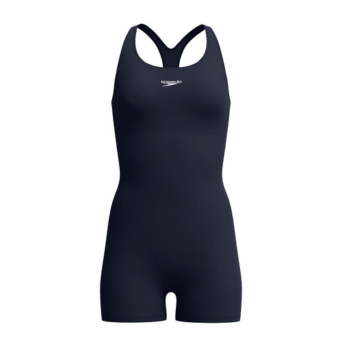 Speedo Women's Endurance+ Legsuit One Piece Swimsuit - True Navy, Women's Swimwear [Size: 8]