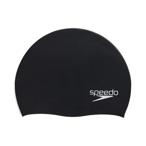 Speedo Biofuse Silicone Swim Cap - Black , Silicon Swimming Cap, Swim Caps