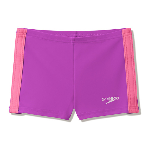 Speedo Toddler Unisex Colourblock Aquashort - Purple [Size: 2]