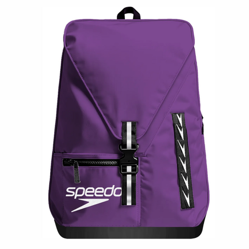 Speedo Vanquisher Bag 35L Backpack, Swim Bag, Swimming Backpack - Team Purple