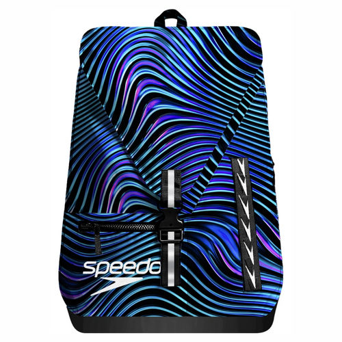 Speedo Vanquisher Bag 35L Printed Backpack, Swim Bag, Swimming Backpack - Anthracite Printed