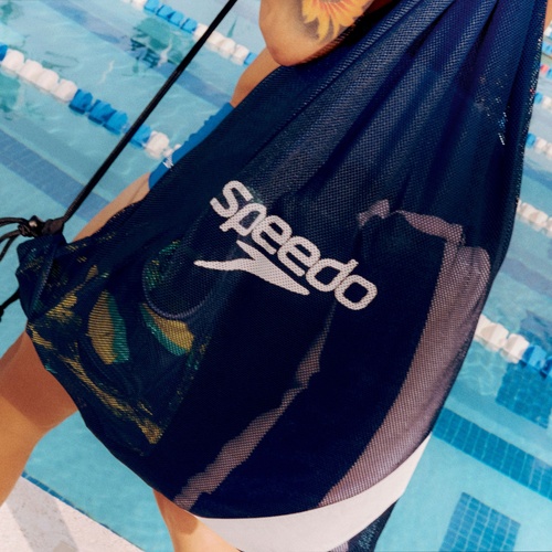 Speedo Vanquisher Mesh Swim Bag - Navy, Swimming Bag, Mesh Sports Bag, Gym Bag
