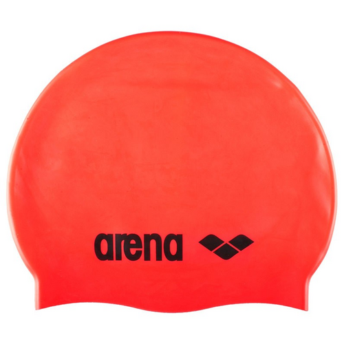 Arena Classic Silicone Swim Cap Orange, Swimming Cap, Silicone Swim Cap