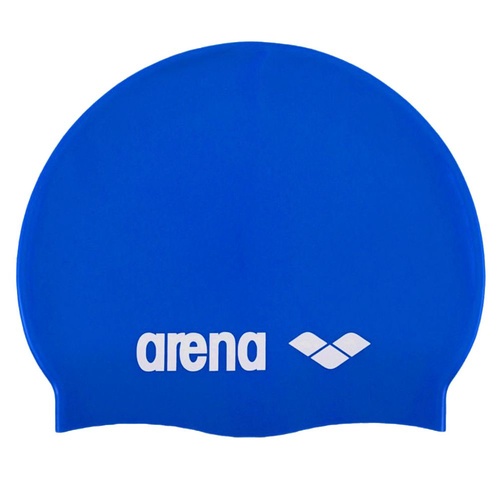 ARENA Junior Bright Blue Classic Silicone Swim Cap, Kids Swim Cap, Childrens Swim Cap