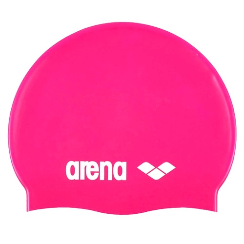 ARENA Junior Pink Classic Silicone Swim Cap, Kids Swim Cap, Childrens Swim Cap
