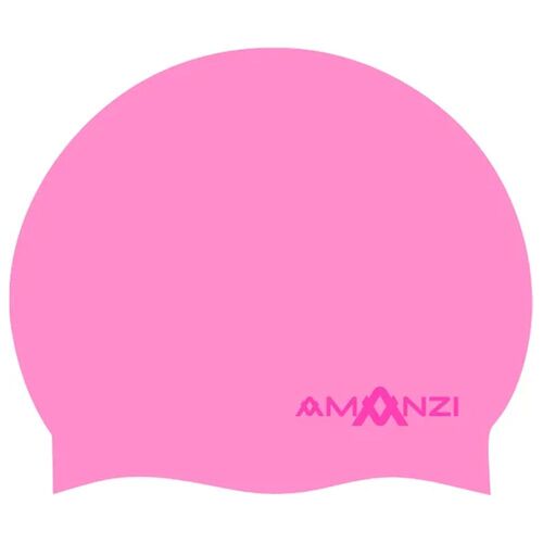 Amanzi Signature Pastel Pink Swim Cap, Silicone Swim Cap