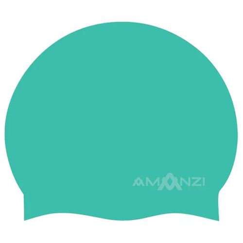 Amanzi Signature Teal Swim Cap, Silicone Swim Cap