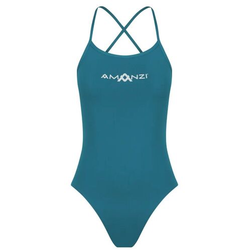 Amanzi Bermuda Tie Back Girls One Piece Swimwear, Girls Swimwear [Size: 10]
