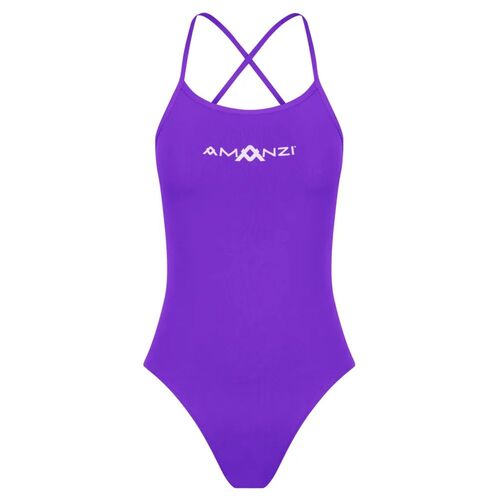 Amanzi Jewel Tie Back Women's One Piece Swimwear, Ladies Swimwear [Size: 10]