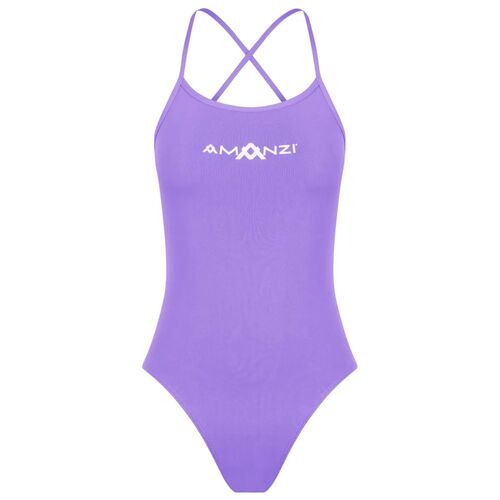Amanzi Iris Tie Back Women's One Piece Swimwear, Ladies Swimwear [Size: 12]