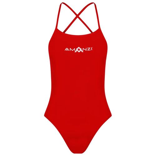 Amanzi Blaze Tie Back Women's One Piece Swimwear, Ladies Swimwear [Size: 12]
