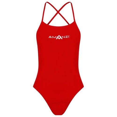 Amanzi Blaze Tie Back Women's One Piece Swimwear, Ladies Swimwear [Size: 12]