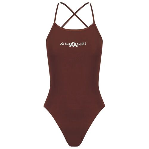 Amanzi Chino Tie Back Girls One Piece Swimwear, Girls Swimwear [Size: 10]