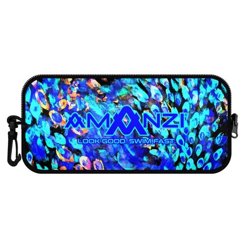 Amanzi Peacock Parade Neoprene Case, Goggle Case