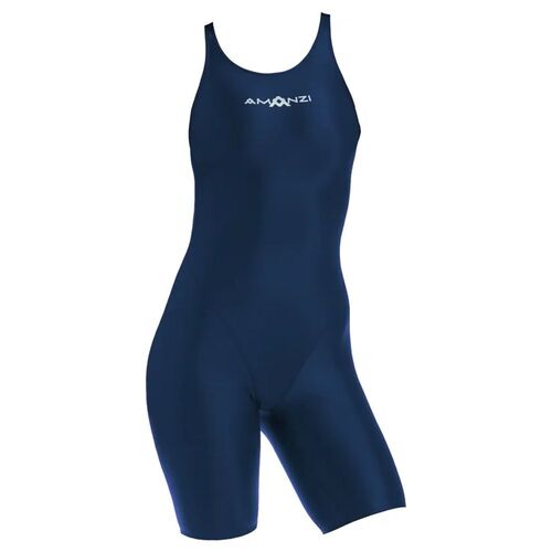 Amanzi Sapphire Kneelength - Girls Leg Suit Swimwear [Size: 10]