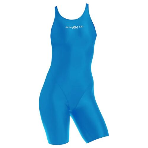 Amanzi Azure Kneelength - Girls Leg Suit Swimwear [Size: 8]