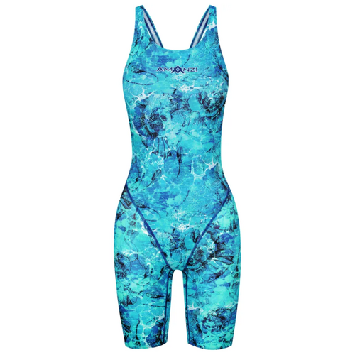 Amanzi Delmare Kneelength Girls Swimwear, Girls Leg Suit Swimwear [size 8]