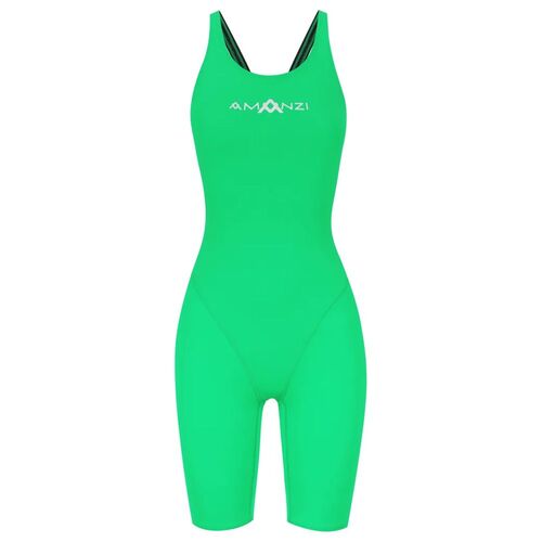 Amanzi Peppermint Kneelength - Girls Leg Suit Swimwear [Size: 8]