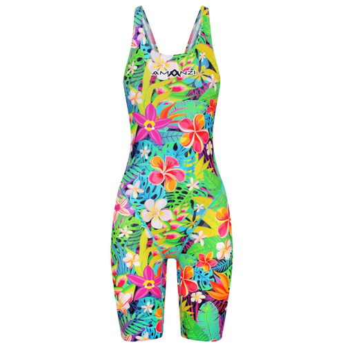 Amanzi Amazonia Kneelength Girls Swimwear, Girls Leg Suit Swimwear [Size: 8]