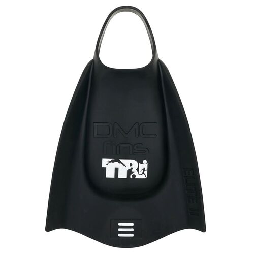DMC ELITE 2 Tri Swim Fins Black - Swimming Training Fins / Swimming Flippers [Size: XS]