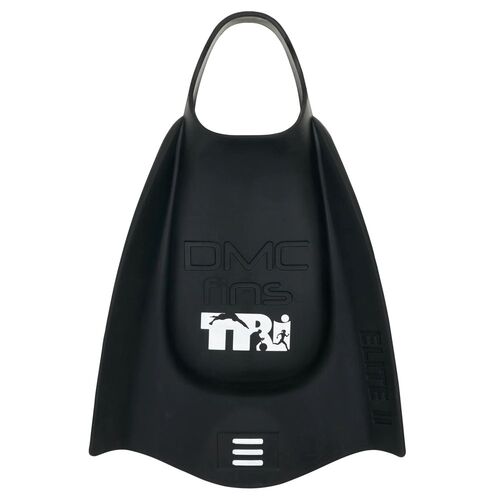 DMC ELITE 2 Tri Swim Fins Black - Swimming Training Fins / Swimming Flippers [Size: XXS]