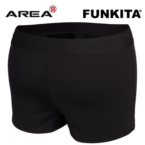 Funkita Still Black Short Brief Women's, Women's Swimwear  [Size: 10]