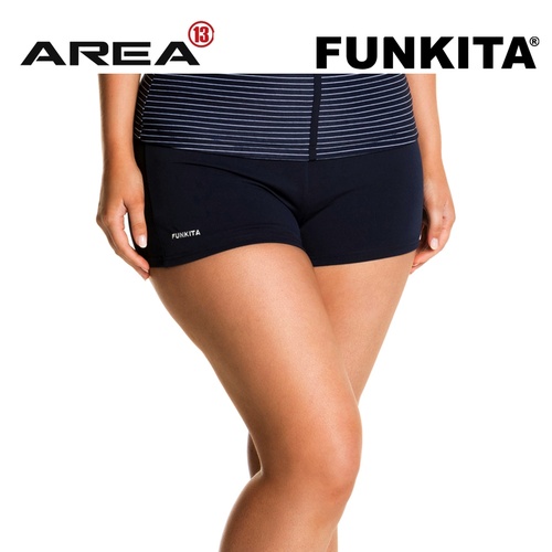 Funkita Still Navy Short Brief Women's, Women's Swimwear  [Size: 12]