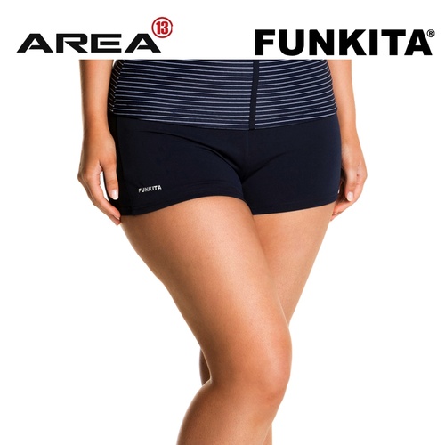 Funkita Still Navy Short Brief Women's, Women's Swimwear  [Size: 10]