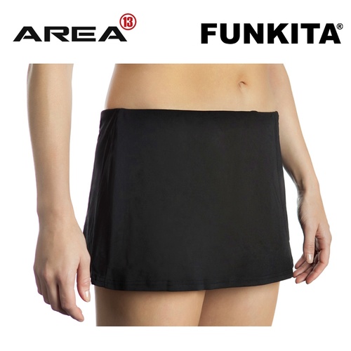 Funkita Still Black Water Skirt Women's, women's Swimwear  [Size: 10]