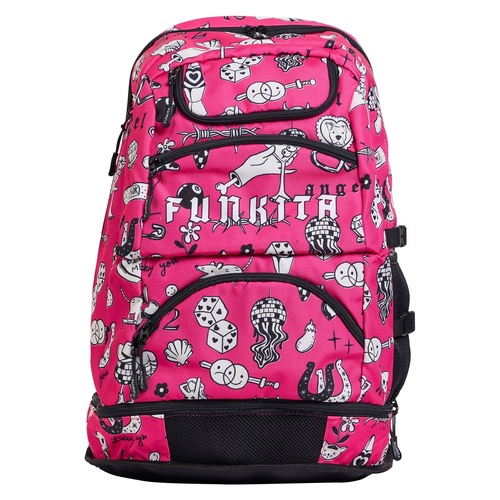 Funkita Sketchy Swimming Elite Squad Backpack, Swim Training Backpack, Sports Backpack, Swim Bag