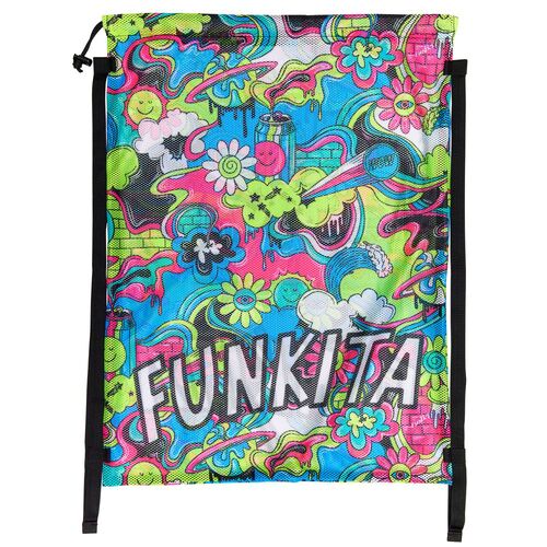 Funkita Smash Mouth Mesh Swim Bag, Mesh Equipment Bag, Training swim Bag