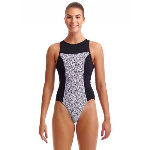 Funkita Women's Speckled Hi Flyer One Piece Swimwear, Women's Swimsuit [Size: 8]