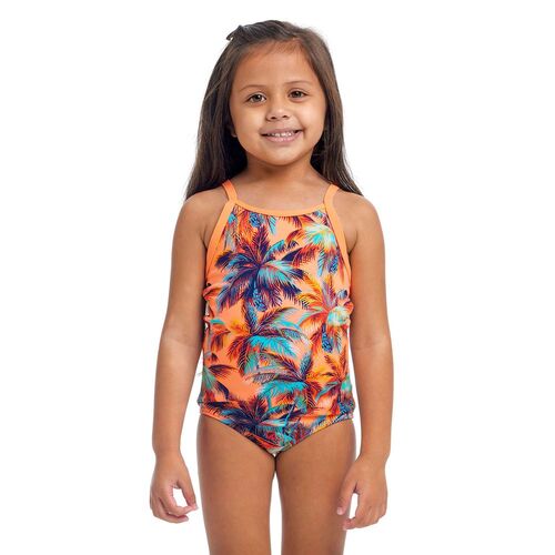 Funkita Sand Storm ECO Toddler Girls Printed One Piece Swimwear, Toddler Girls One Piece Swimwear [Size: 5]
