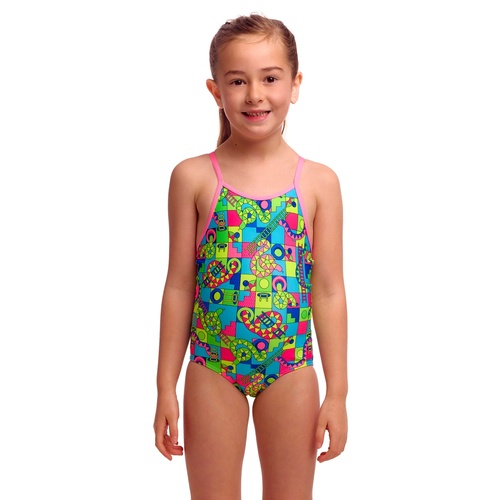 Funkita Lakes & Saddles  ECO Toddler Girls Printed One Piece Swimwear, Toddler Girls One Piece Swimwear [Size: 3]