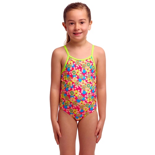 Funkita Flow Blow ECO Toddler Girls Printed One Piece Swimwear, Toddler Girls One Piece Swimwear [Size: 3]