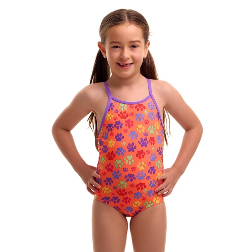 Funkita Paw Paw ECO Toddler Girls Printed One Piece Swimwear, Toddler Girls One Piece Swimwear [Size: 4]
