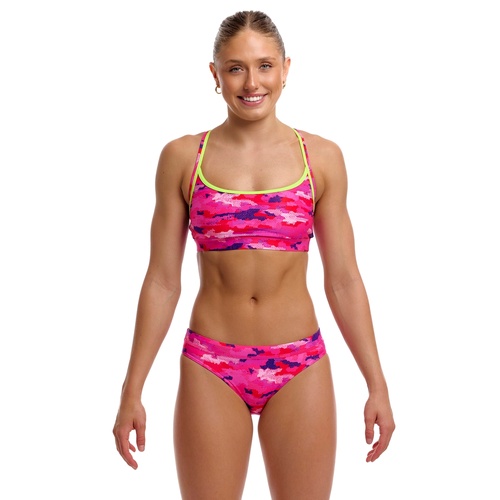 Funkita Women's Special Pops ECO Sports Bikini Two Piece Swimwear,  Ladies Two Piece Swimsuit [Size: 8]