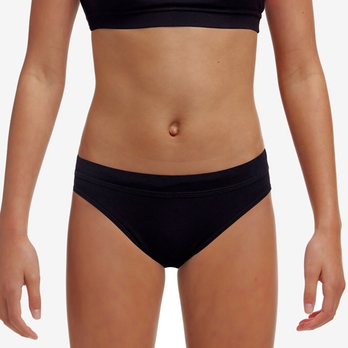 Funkita Girls 	Still Black Eco Swim Sports Brief - Brief ONLY - SEPARATES, Girls Swimwear [Size: 8]