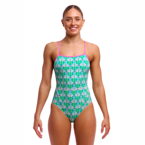 Funkita Loose Goose ECO Single Strap One Piece Women's Swimwear, Ladies Swimsuit [Size: 8]
