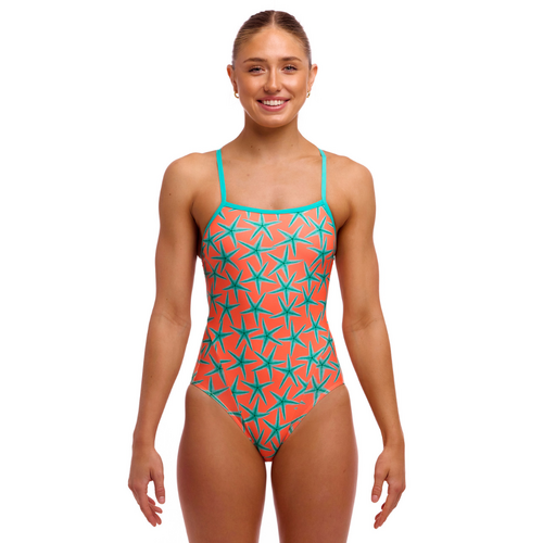 Funkita Stars Below ECO Single Strap One Piece Women's Swimwear, Ladies Swimsuit [Size: 8]