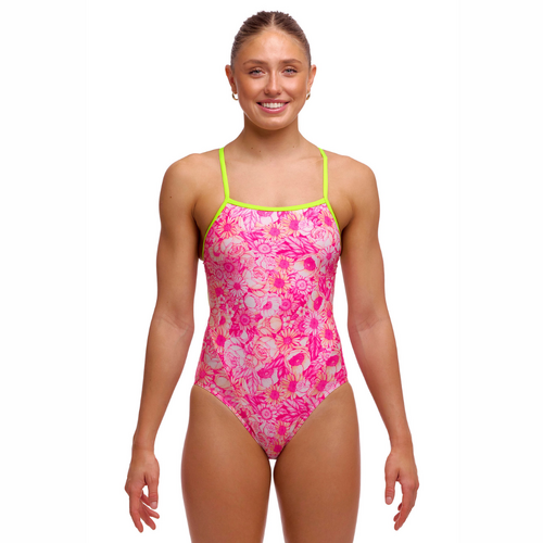 Funkita Rosie Cheeky ECO Single Strap One Piece Women's Swimwear, Ladies Swimsuit [Size: 8]
