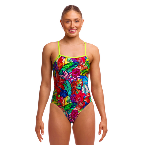 Funkita Loud Proud ECO Single Strap One Piece Women's Swimwear, Ladies Swimsuit [Size: 10]