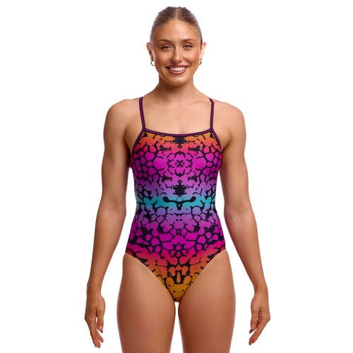 Funkita Wild Animal ECO Single Strap One Piece Women's Swimwear, Ladies Swimsuit [Size: 8]