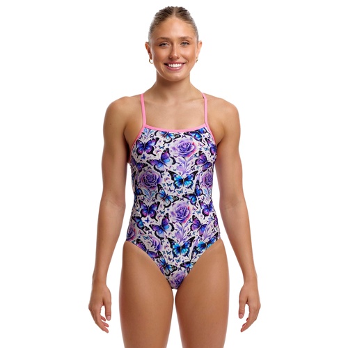 Funkita Wings To Fly ECO Single Strap One Piece Women's Swimwear, Ladies Swimsuit [Size: 8]